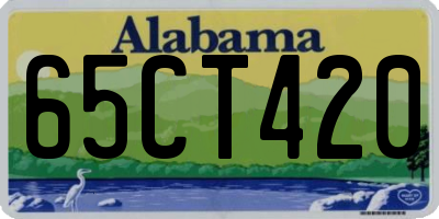 AL license plate 65CT420