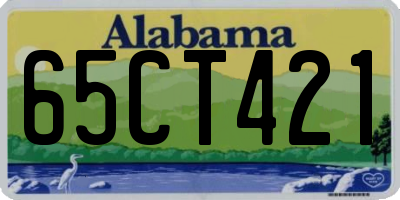 AL license plate 65CT421