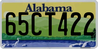 AL license plate 65CT422