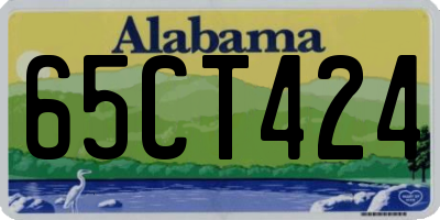 AL license plate 65CT424