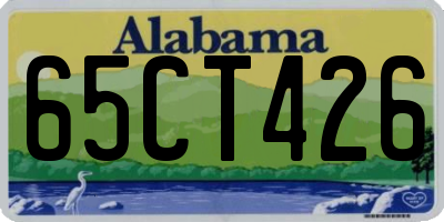 AL license plate 65CT426