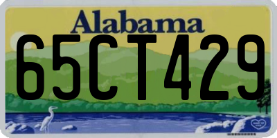 AL license plate 65CT429