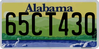 AL license plate 65CT430