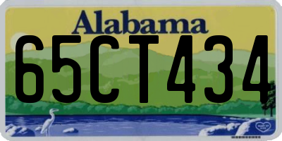 AL license plate 65CT434
