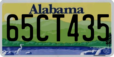 AL license plate 65CT435