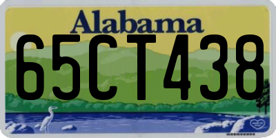 AL license plate 65CT438