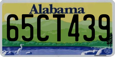 AL license plate 65CT439