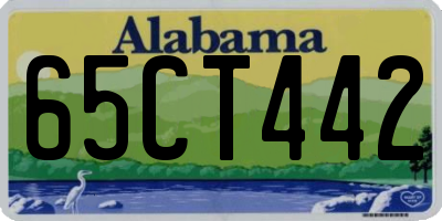 AL license plate 65CT442