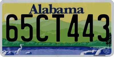 AL license plate 65CT443