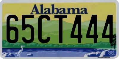 AL license plate 65CT444