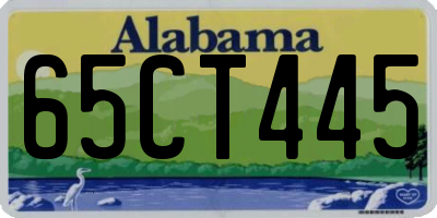 AL license plate 65CT445
