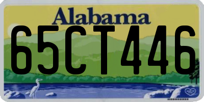 AL license plate 65CT446
