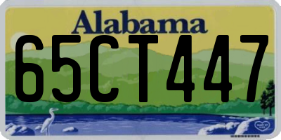 AL license plate 65CT447