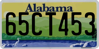 AL license plate 65CT453