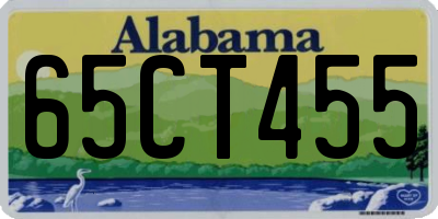 AL license plate 65CT455
