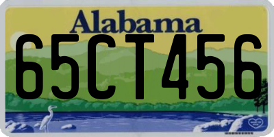 AL license plate 65CT456