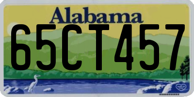 AL license plate 65CT457
