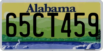 AL license plate 65CT459