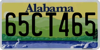 AL license plate 65CT465