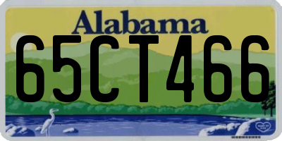 AL license plate 65CT466