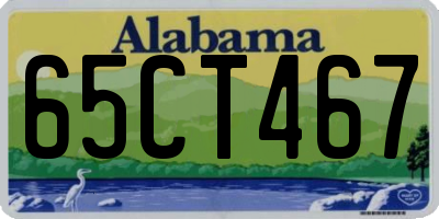 AL license plate 65CT467