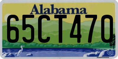 AL license plate 65CT470