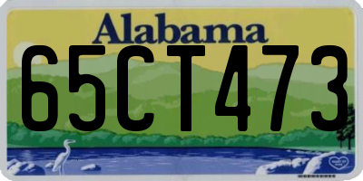 AL license plate 65CT473