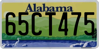 AL license plate 65CT475