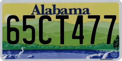 AL license plate 65CT477