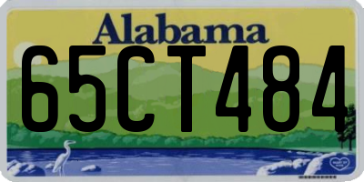 AL license plate 65CT484