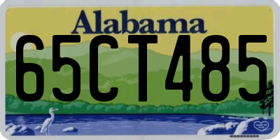 AL license plate 65CT485