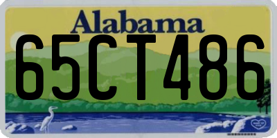 AL license plate 65CT486