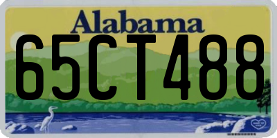 AL license plate 65CT488