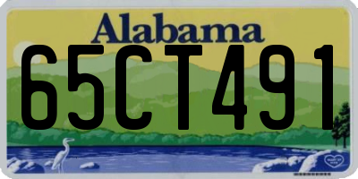 AL license plate 65CT491
