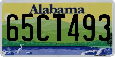 AL license plate 65CT493