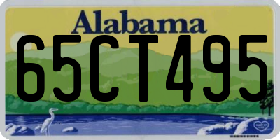 AL license plate 65CT495
