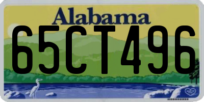 AL license plate 65CT496