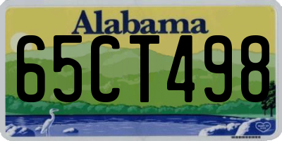 AL license plate 65CT498
