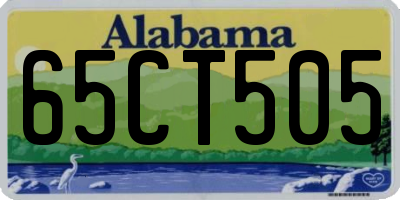 AL license plate 65CT505