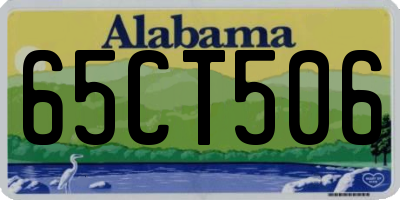 AL license plate 65CT506
