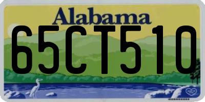 AL license plate 65CT510