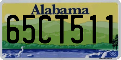 AL license plate 65CT511