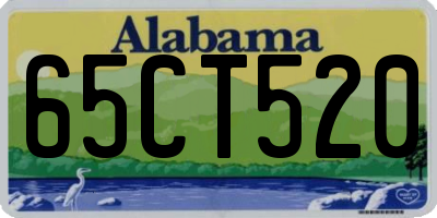 AL license plate 65CT520