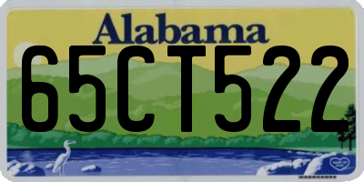 AL license plate 65CT522