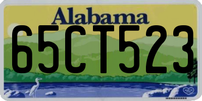AL license plate 65CT523