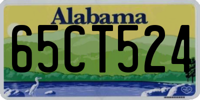 AL license plate 65CT524