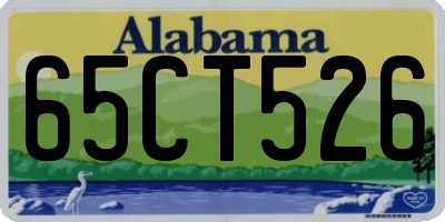 AL license plate 65CT526
