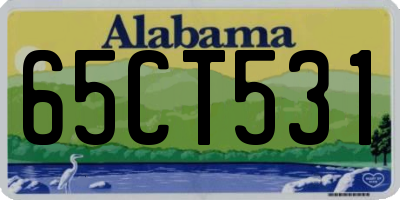 AL license plate 65CT531