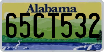 AL license plate 65CT532