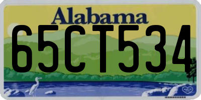 AL license plate 65CT534